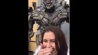 Megatron Really Doesn't Like Selfies